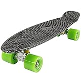 FunTomia Kinder Skateboard Cruiserboard Miniboard 57cm mit oder ohne LED Leuchtrollen Alu Truck Mach1 Kugellager Cruiser Mini Board