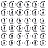 Yolev 18 Stk Chirurgenstahl Piercing Kugel 14G Zungenpiercing Ersatzkugel 1.6mm Gewinde Schraubkugel Bauchnabelpiercing Industrial Piercing Set Nippelpiercing Körperschmuck (5/6/8mm)