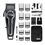 Wahl Elite Pro Schnurloser Haarschneidemaschine, Herren schnurlose Haarschneidemaschine, Haarschneidemaschine für Männer, DIY Haarschnitte, Secure Fit Premium Cutting Combs, Schwarz