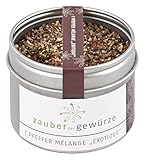 Zauber der Gewürze 7 Pfeffer Mélange Exotique, edle 7 Pfeffer Gewürzmischung grob gemahlen, Sieben Pfeffer-Mix, Premium-Qualität, 55g