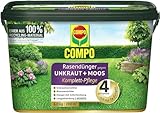 COMPO Rasendünger gegen Moos und Unkraut - 3 Monate Langzeitwirkung - 9 kg / 300m²