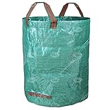 GroundMaster Runder Gartenabfallsack 300 Liter - Gartensack Stabil, Robust & Verstärkt - Big Bag Laubsack - Garten Abfallsack - Mehrzweck Großer Sack für Gartenabfälle, Bauschutt, Rasen usw.