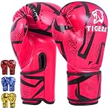 Tigera Kinder Boxhandschuhe | Kickboxen, Muay Thai Sparring, Training | Boxsack - Sandsack | Kampfsport, Punchinghandschuhe Coachinghandschuhe für Jungen, Mädchen (4oz, Pink)