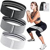 Resistance Bands, Fitness Bands, Hip Resistance Bands Set with Strong Elasticity, Tensile Strength, Non-Slip Training Band, for HIPS, Legs, Pilates, Yoga, Strength Training