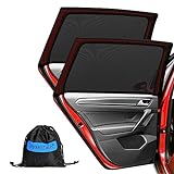 Sonnenschutz Auto Baby, PEMOTech Sonnenschutz Auto (2 Stück) Kinder Doppelseitiges UV Schutz Autofenster Sonnenschutz, Reduziert Wärme und UV-Strahlung,für 95% der Autos, großes Auto,Golf,SUV