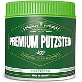 URBAN FOREST® Premium Putzstein intensiv Universalreiniger 900g | Ergiebiger Öko Reiniger für Küche, Bad, Fenster, WC, Ceranfeld | Reinigungsstein Allzweckreiniger Konzentrat Made in DE