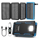 GOODaaa Solar Powerbank, 25000mAh Solar Ladegerät mit 2...