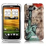 Cadorabo Hülle kompatibel mit HTC ONE X/X+ Schutzhülle TPU Silikon Case Muster Design Anti Rutsch Slim Kratzfest Stabiles Hardcase mit Rundumschutz Case Hülle für HTC ONE X/X+ in Braun