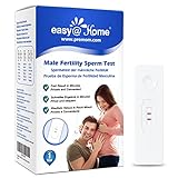 Fruchtbarkeitstest Sperma Test für Männer: Easy@Home 1 x Spermientest | Zeugungsfähigkeit Schnelltest Kinderwunsch - Misst die Konzentration von Spermien