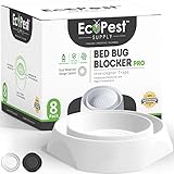 ECOPEST Bettwanzen Detektor – 8er Pack | Bettwanzenfalle Bed Bug Blocker (Pro) | Bettwanzen Test (Weiß) | Insektenfalle, Wanzen Monitor und Detektor für Bettbeine