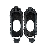 Steigeisen Eisklampen für Schuhe und Stiefel, Steigeisen für Wanderstiefel, Eisschnee, Schuhgriffe, Traktion, rutschfeste Winterschuhe, Greifer, 32 Nieten, Schuhe, Wandern, Outdoor, für Männer und