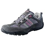 Knixmax Wanderschuhe Damen Leichte Trekkingschuhe Outdoorschuhe Atmungsaktiv rutschfeste Trekking- & Wanderhalbschuhe Frauen Grau Gr.39 EU