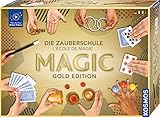 Kosmos 694319 Magic Die Zauberschule - Gold Edition, 75 Zaubertricks und Illusionen, 18 Zauberutensilien, innovatives Anleitungskonzept DREI Schwierigkeitsstufen, Zauberkasten für Kinder ab 8 Jahre