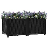 LXYZWRW Lawn & Garden Hochbeet 80x40x38 cm Polypropylen Gartenarbeit