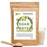 Protein-Pulver Vegan BIO Neutral ohne Soja [aus Deutschland] 600g veganes 3K Protein ohne Süßungsmittel - Eiweiß-Pulver auch zum Low-Carb Backen als veganes Backprotein ohne Zucker