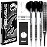 RED DRAGON Pegasus Tungsten Soft Dartpfeile - 18 Gramm: Schwarze Schäfte, Schwarze Flüge und Darttasche