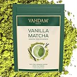 VAHDAM, Vanille Matcha Grüner Tee Pulver (100g, 50+ Tassen) 100% Natürlich Premium Qualität Japanischer Herkunfts Matcha Teepulver | Brauen Sie Köstlichen Latte