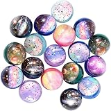 Flummies für Kinder, 30 Stück Flummi Planeten, Flummies Leuchtend, Weltraumthema Springball, Geschenk Kindergeburstag Mitgebsel, Gummibälle Kleine Set für kinder, Give Aways Partygeschenke (32mm)