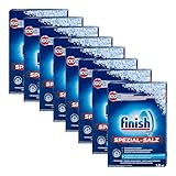 Finish Spezial Salz Calgonit 1,2kg | Spülmaschinensalz zum Schutz vor Kalkablagerungen, Wasserflecken, saubere Ergebnisse und längere Maschinenlebensdauer (8er Pack)