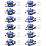 Vaileal 12PCS 9G Micro Servo Motor: Micro Servo Motor 9G für RC Robot Arm/Hand/Gehen Hubschrauber Boot Flugzeug Helikopter Auto Fahrzeugmodelle Steuerung mit Kabel, Kabel Mini Servos Arduino Project