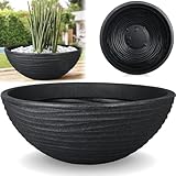 Stimo Pflanzschale Ø 52cm rund Anthrazit Blumen Schale...