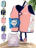 KIDVERSE Schwimmweste Kinder 3-6 Jahre - TÜV geprüfte Schwimmhilfe mit Bauchumfang bis 66cm - Schwimmhilfe Kinder 3-6 Jahre - Kinderschwimmweste zum Schwimmen Lernen - Komfort Schwimmweste Kind