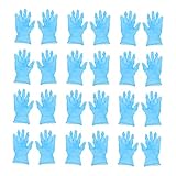 DIYEAH 100 Stück Handabdeckung Einmalhandschuhe Einzelverwendungshandschuhe Schutzhandschuhe Einweg Haushaltsreinigungshandschuhe Spülhandschuhe Wegwerf Blau