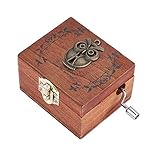 Spieldose, 1Pc Holz Handkurbel Mechanische Spieluhr, Eine Attraktive Dekoration FüR Schlafzimmer Oder Wohnzimmer, Ein GroßEs Geschenk FüR Geburtstag Weihnachten Oder Valentinstag(Eule)