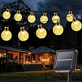 Goodia Solar Lichterkette Aussen 7.8M 40 Led solar weihnachtsbeleuchtung außen 8 Modi Lichterkette Aussen Solar Wasserfest IP65 für Garten, Terrasse, Balkon, Hochzeit, Partys, Weihnachtsbäumen