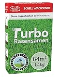 Pronto Seed Rasensamen – 1,4 kg Premium-Qualität, 84 m2 Abdeckung für Nachsaat – schnell wachsende und strapazierfähige Grassamen – auf DE-Klima zugeschnitten – Defra-zugelassen