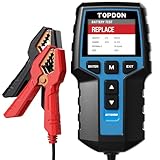 TOPDON BT200 12V 24V Batterietester, 100-2000 CCA Autobatterie Tester, batterie tester auto Lade-Anlasser-System Autoatterie analysator für LKW Schiff SUV Boot