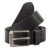 Levi's Herren NEW DUNCAN Gürtel, Schwarz (Black), 105
