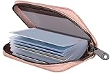 Plipdhy Kreditkartenetui für Damen und Herren, Rosa, Unisex, mit 20 Kartenfächern, PU-Kunstleder, für Ausweis, Bank, Business