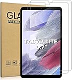 KATUMO 2 Stück Schutzfolie für Samsung Galaxy Tab A7 Lite 8,7 Zoll SM T220 T225 9H Anti-Kratz Schutz Gehärtetes Glas, Gehärtetes Glas Folie Displayschutz für Tablet A7 Lite Screen Protector