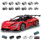 CADA Master C64011W Technik Auto für BYD Yangwang U9 Hypercar, 3670 KIemmbausteine Rennauto Modell, im Maßstab 1: 8 Bausatz, Ohne Originalverpackung