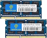 Rasalas DDR3 16GB Kit (2x8GB) DDR3L 1600MHz PC3L-12800 16GB DDR3 Non ECC Unbuffered 1.35V CL11 2Rx8 Dual Rank SODIMM Laptop Arbeitsspeicher