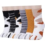 Toes Home 6 Paar Kuschelsocken Damen, Wintersocken Flauschige Socken Antiruschsocken, Warme Bettsocken Haussocken 36-42