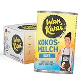 Wan Kwai Kokosmilch Light 400ml | Cremig, Fettreduziert (9%) und Vegan | Ideal für Currys, Suppen und Saucen