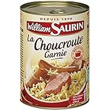 William Saurin Sauerkraut 1/2 400 g – (Stückpreis) – schnell und ordentlich – William Saurin Choucroute Garnie 1/2 400 g