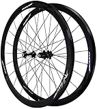 Fahrrad-Rad-Set, Rennrad, 700 C, Rennrad, Radsatz, V-Bremse, doppelwandige Leichtmetallfelge, 40 mm, BMX-Fahrradfelge, Schnellspanner für 7, 8, 9, 10, 11, 12 Gänge, Farbe: #2) (#2)