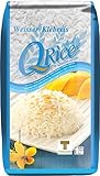 Q RICE Klebreis – Weißer, klebriger Langkornreis – Ideal für die asiatische Küche & für Desserts – 1 x 1 kg