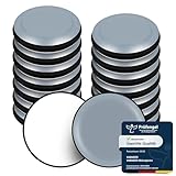 VABNEER Möbelgleiter selbstklebend, 16 Stück PTFE Teflongleiter für schwere Möbel und Stühle, Runde Möbelschieber mit 19mm für Teppich, Laminat, Parkett & Fliesen