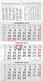 Anschütz 3-Monatskalender 2024 Bürokalender Wandplaner...