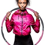 Weight Hoop, Hula Hoop Reifen Erwachsene, 1,2kg, hullahub Reifen zum abnehmen, 6-8 Einzelteile verstellbar, hoola hoop zum abnehmen