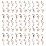 Restokki Flamingo-Büroklammer, niedliche Tierform, Datei-Notiz-Seitenmarkierungsklammern, 100 Stück, für die Dateiklassifizierung (Rose Gold)