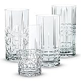 Nachtmann 4-teiliges Longdrinkgläser Set, 445 ml, Highland, 97784, Cocktailgläser aus Kristallglas, Trinkgläser spülmaschinenfest