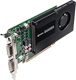 NVIDIA Quadro K2000D Grafikkarte, 2 GB, GDDR5, Single-Slot, 384 CUDA-Kerne, 128bit, 64 GB/s, DVI-I DL + DVI-D DL + Mini-DP1.2, PCI Express 2.0 x16 - VCQK2000D-PB (erneuert)