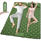 AKSOUL Isomatte Selbstaufblasend für Doppel Camping: Extra Breit Ultraleicht Aufblasbare Outdoor Luftmatratze - Tragbar Verdickte Selbstaufblasbare Campingmatte für Kinder Zelten Trekking Reise