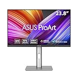 ASUS ProArt PA24ACRV - 24 Zoll WQHD Professioneller Monitor - 16:9 IPS, 2560x1440 - ergonomisch, Pivot, hohe Farbtreue, Rahmenlos, DisplayHDR 400 - DisplayPort, HDMI, 96W USB-C, USB-Hub, Speaker