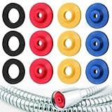 12 Stück Wasser Durchflussbegrenzer Dusche,Wassersparer Durchflussbegrenzer,Dusche Wasser Spareinsatz,Silikon Durchflussbegrenze zum Wasse für Duschschlauch Duschkopf Handbrausen-4 Spezifikationen